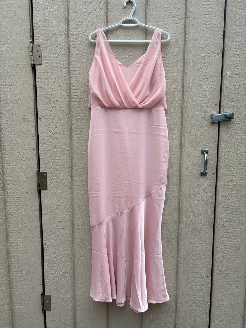 Oasis Blush Pink Sleeveless Maxi Dress - Bias Cut